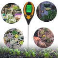 4 In 1 LCD Digital Soil Tester PH Water Moisture Temperature Sunlight Plant Test