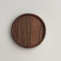 Unpainted Japanese Walnut Insulated Wooden Coaster